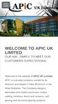 Mobile Screenshot of apicuk.ltd.uk